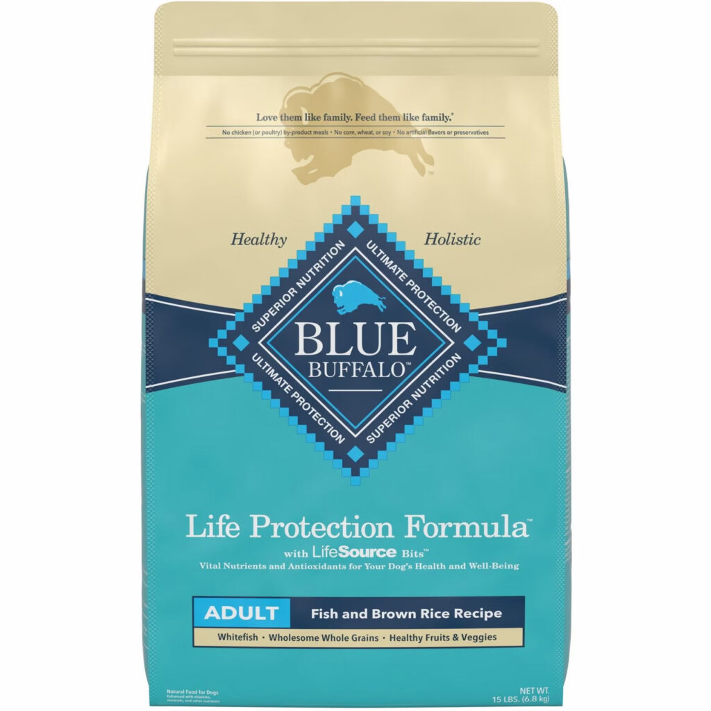 Introduction to Blue Buffalo Life Protection Formula Adult Fish and Brown Rice Recipe Dry Dog Food