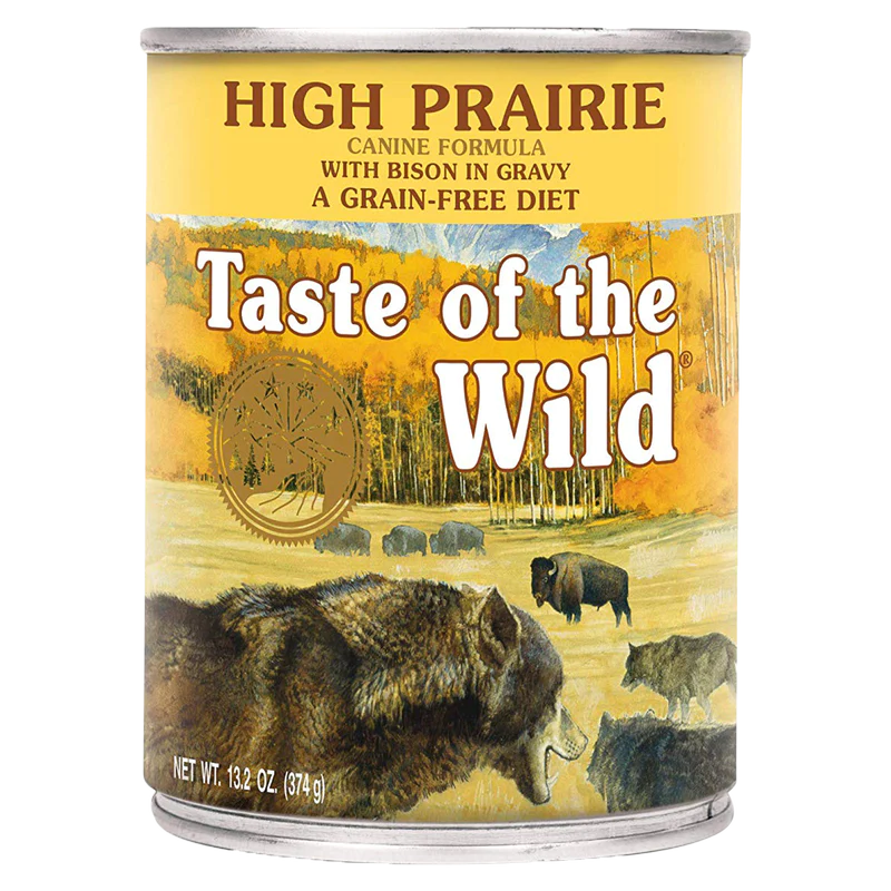 Introduction to Taste of the Wild High Prairie Grain-Free Wet Canned Dog Food with Bison in Gravy