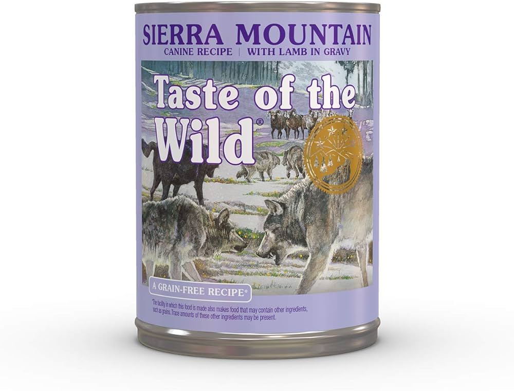 Introduction to Taste of the Wild Sierra Mountain Grain Free Wet Canned Dog Food with Roasted Lamb