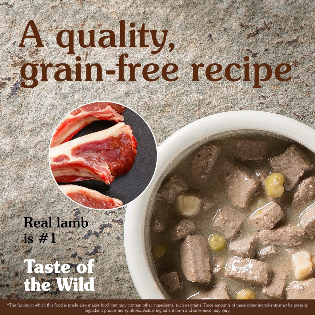 How to feed your dog with Taste of the Wild Sierra Mountain Grain Free Wet Canned Dog Food with Roasted Lamb