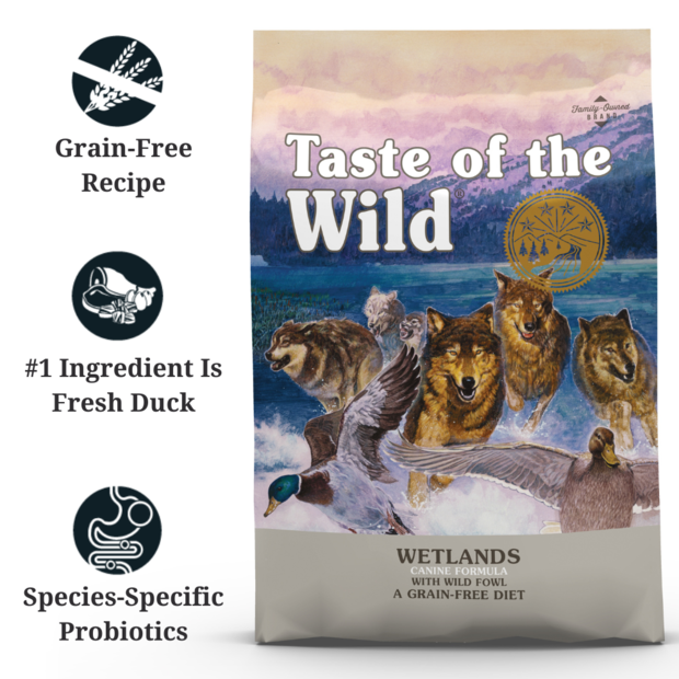 Introduction to Taste of the Wild Wetlands Grain-Free Roasted Duck Dry Dog Food