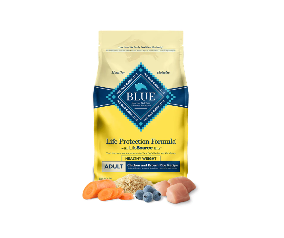 Introduction to Blue Buffalo Life Protection Formula Adult Healthy Weight Chicken and Brown Rice Recipe Dry Dog Food