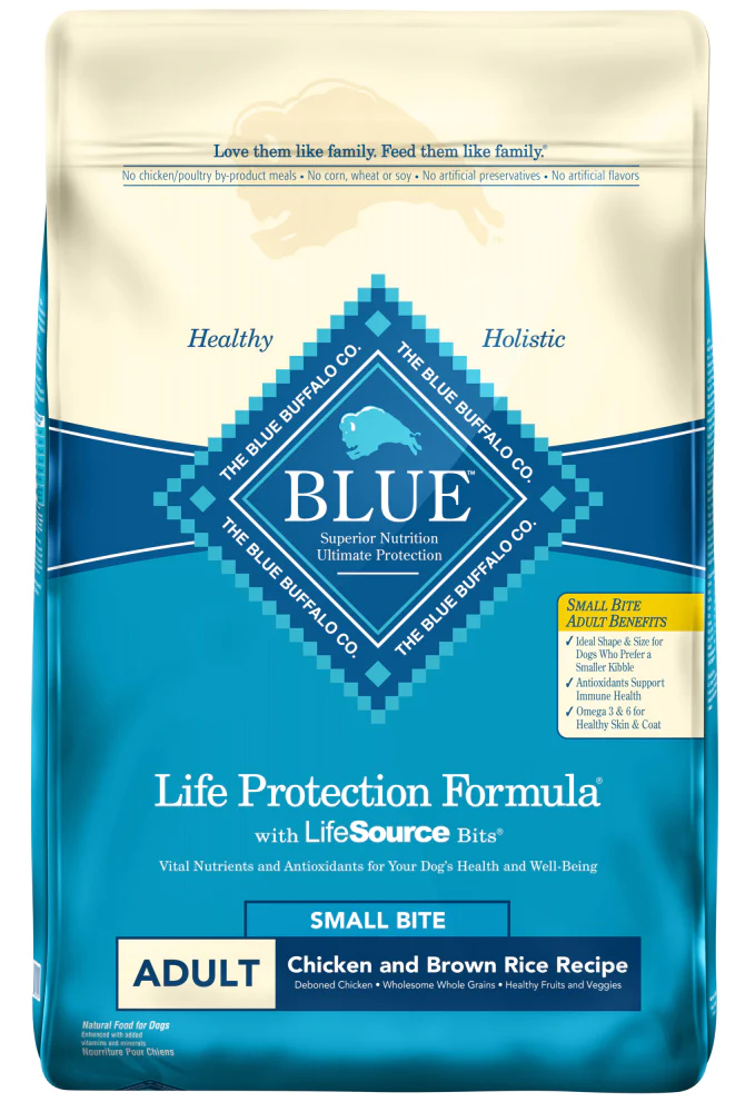 Introduction to Blue Buffalo Life Protection Formula Adult Small Bite Chicken and Brown Rice