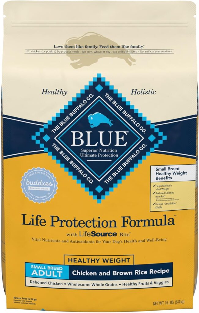 Introduction to Blue Buffalo Life Protection Formula Adult Small Breed Healthy Weight Chicken and Brown Rice Recipe Dry Dog Food