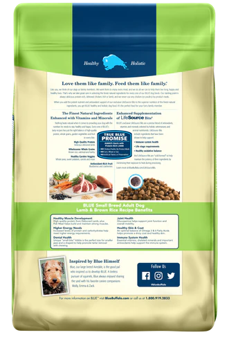 Benefits of Blue Buffalo Life Protection Formula Adult Small Breed Lamb and Brown Rice Recipe Dry Dog Food