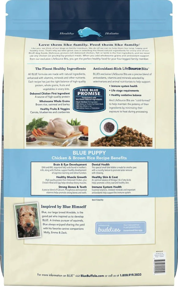 Benefits of Blue Buffalo Life Protection Formula Puppy Chicken and Brown Rice Recipe Dry Dog Food