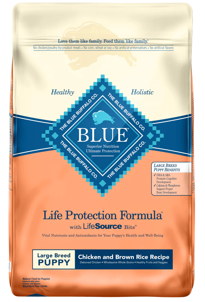 Introduction to Blue Buffalo Life Protection Formula Puppy Large Breed Chicken and Brown Rice Recipe Dry Dog Food