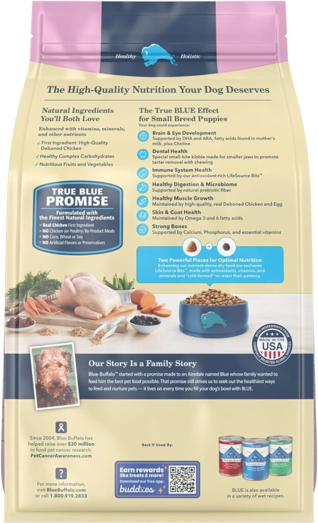 Benefits of Blue Buffalo Life Protection Formula Puppy Small Breed Chicken and Oatmeal Recipe Dry Dog Food