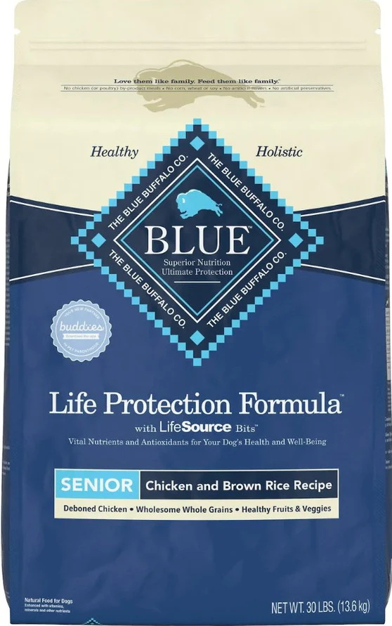 Introduction to Blue Buffalo Life Protection Formula Senior Chicken and Brown Rice Recipe Dry Dog Food