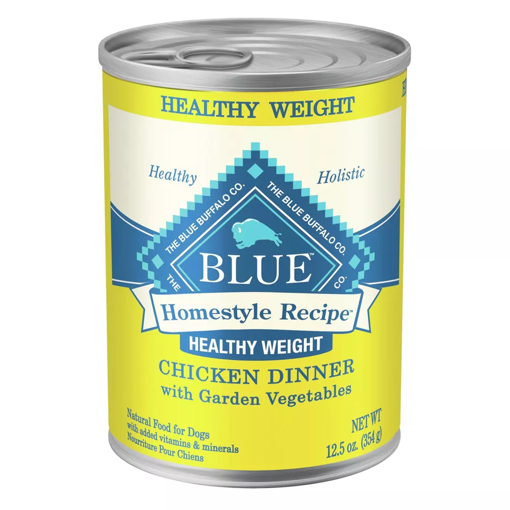 Introduction to Blue Buffalo Life Protection Formula Adult Healthy Weight Chicken and Vegetable Dinner Wet Dog Food
