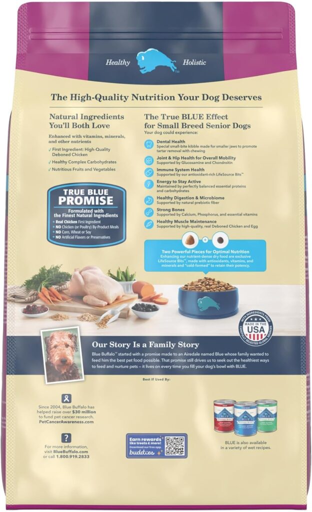 Benefits of Blue Buffalo Life Protection Formula Senior Small Breed Chicken and Brown Rice Recipe Dry Dog Food